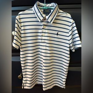 Striped Ralph Lauren Collared Polo